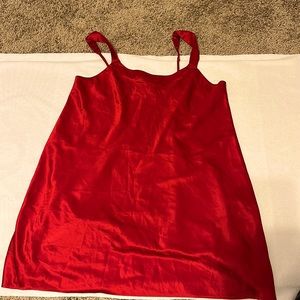 Cabernet red slip nightgown